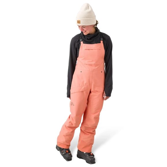 FLYLOW Drift Womens Bibs Snowboard/Ski/Winter Pants Sundrenched $275 - Picture 2 of 7
